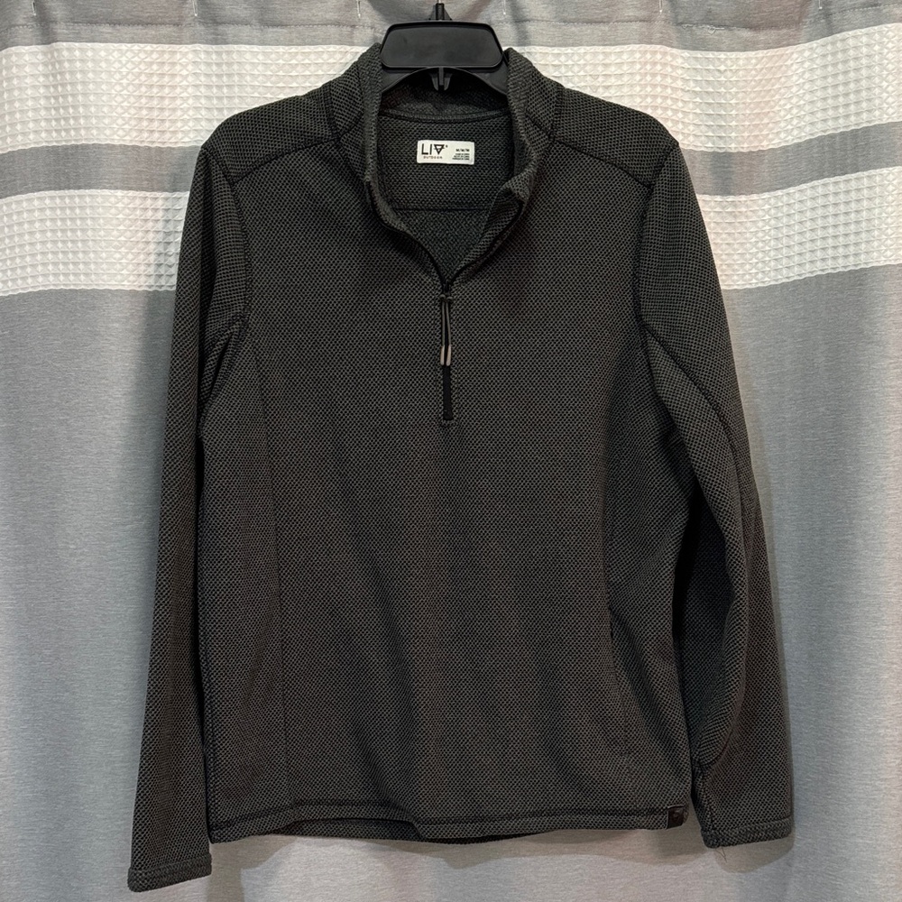 LIV Outdoor Men's Charcoal Zip-Up Medium